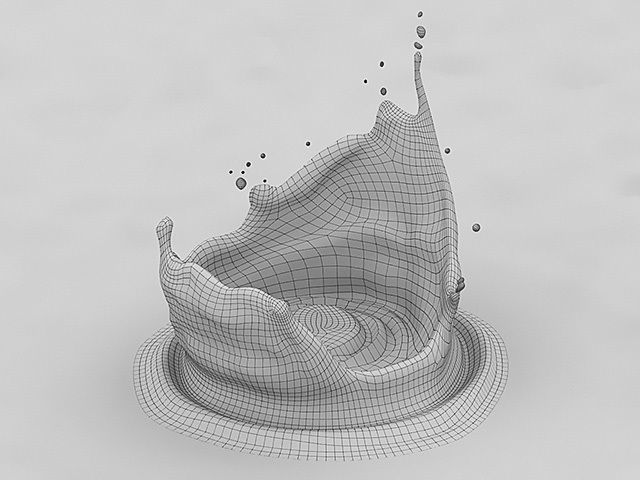 Ultimate Crown Splash Kit Low-poly 3D model_50