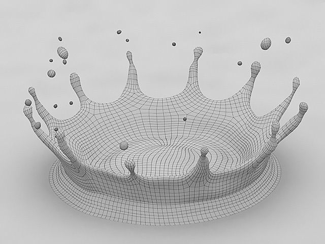 Ultimate Crown Splash Kit Low-poly 3D model_57