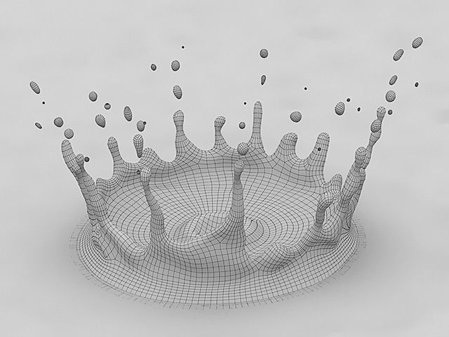 Ultimate Crown Splash Kit Low-poly 3D model_54