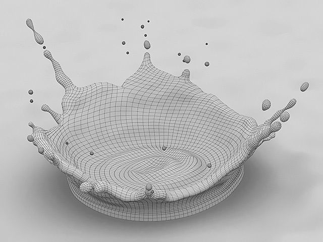 Ultimate Crown Splash Kit Low-poly 3D model_63