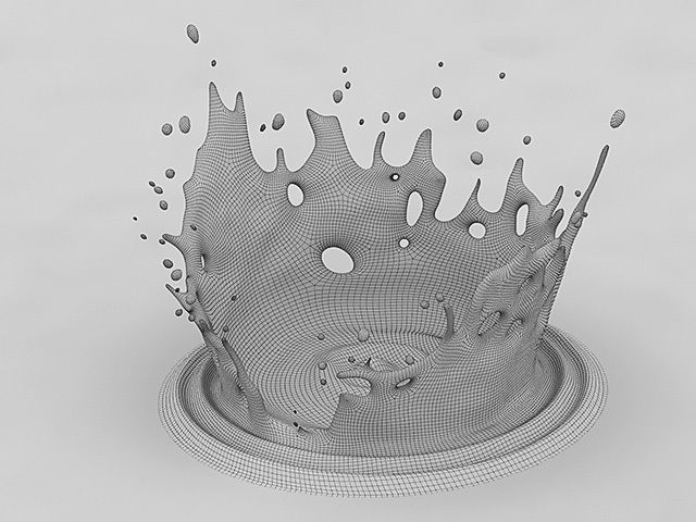 Ultimate Crown Splash Kit Low-poly 3D model_59