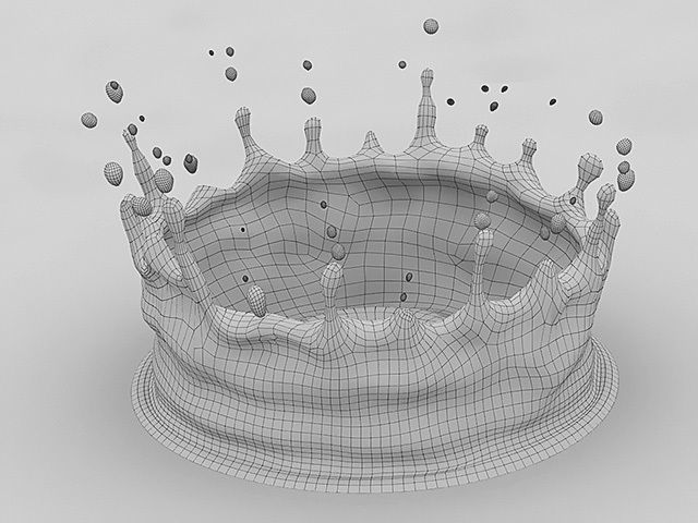 Ultimate Crown Splash Kit Low-poly 3D model_58