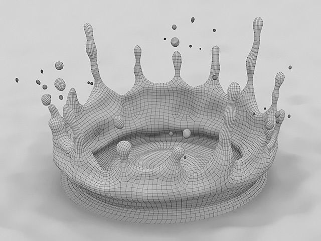 Ultimate Crown Splash Kit Low-poly 3D model_56