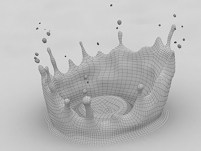 Ultimate Crown Splash Kit Low-poly 3D model_53
