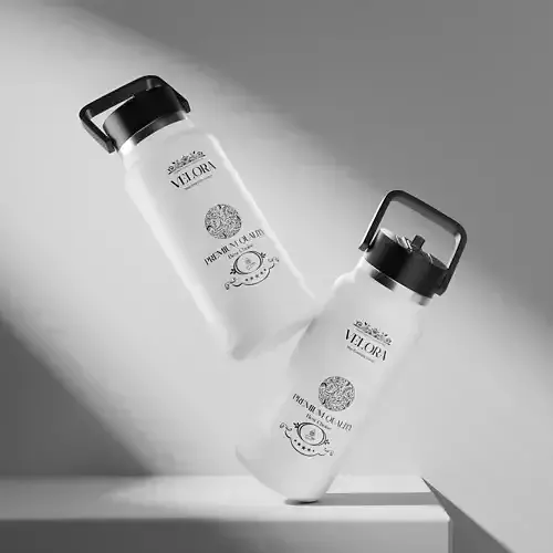 Insulated Water Bottle 3d Model Made In Blender