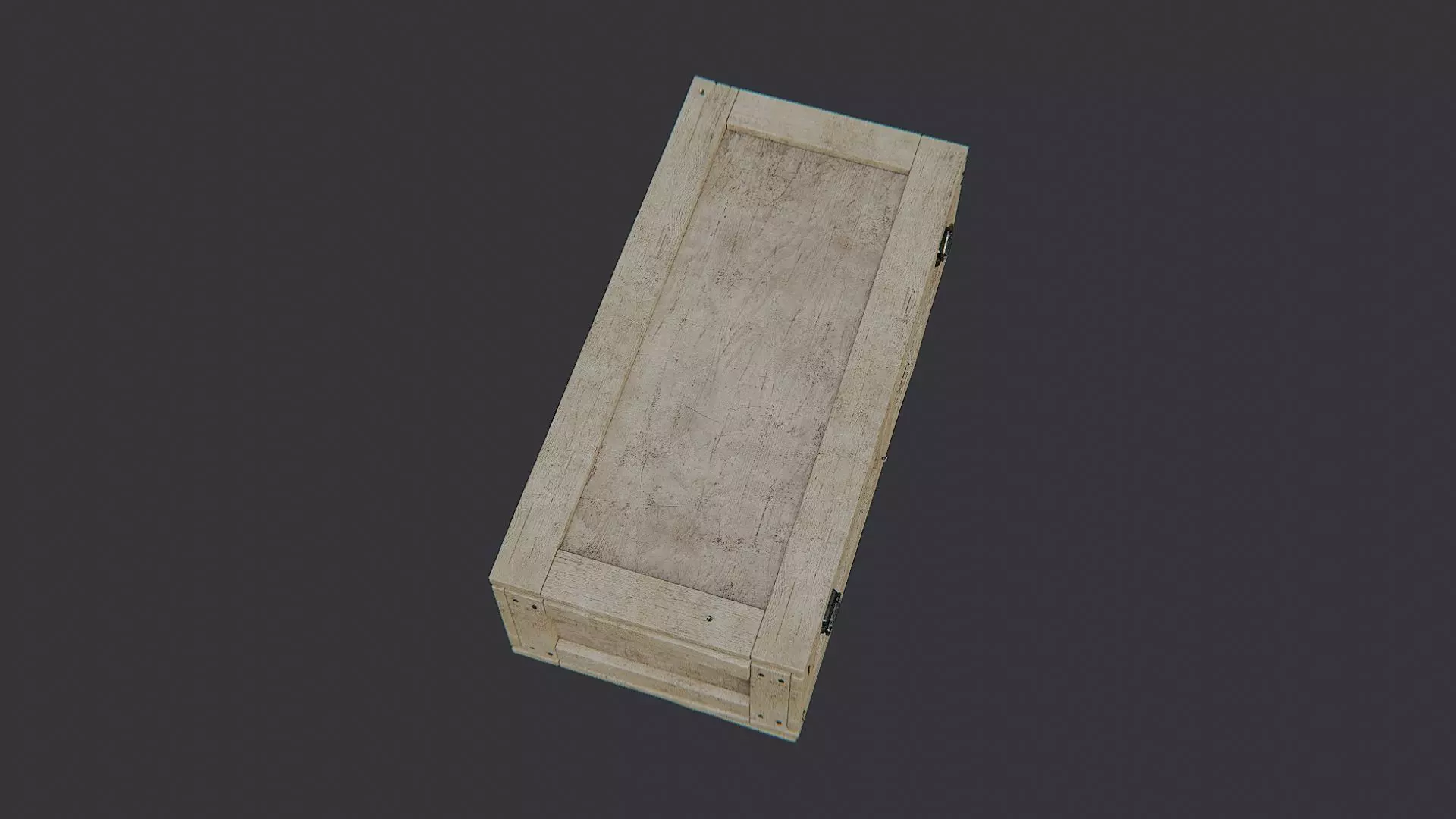 Shipping crate wood prop for scenes Low-poly 3D model_4