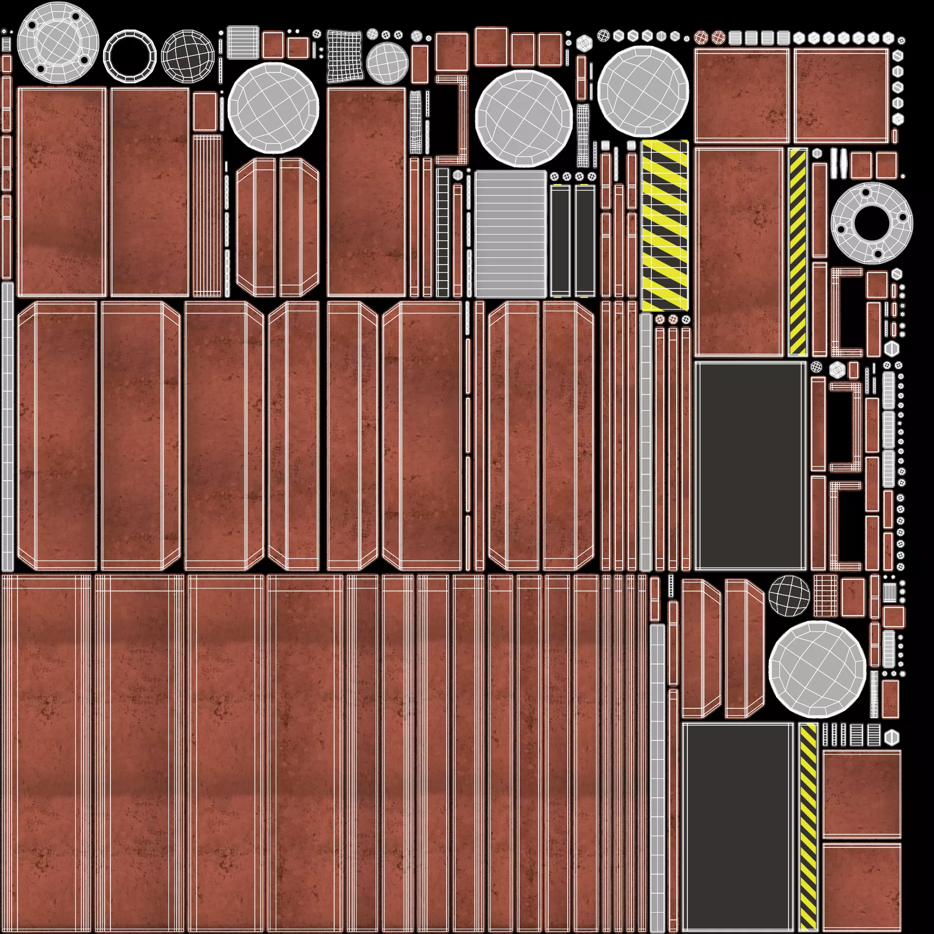 Hydraulic Press V1 - Optimized for Physics Simulations Low-poly 3D model_8