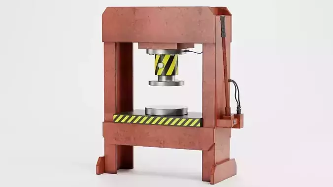 Hydraulic Press V1 - Optimized for Physics Simulations