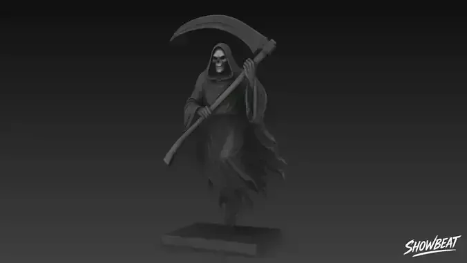Death Reaper Statue Floating Pose