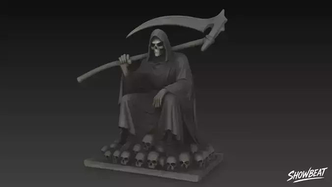 Death Reaper Statue Warlord Pose