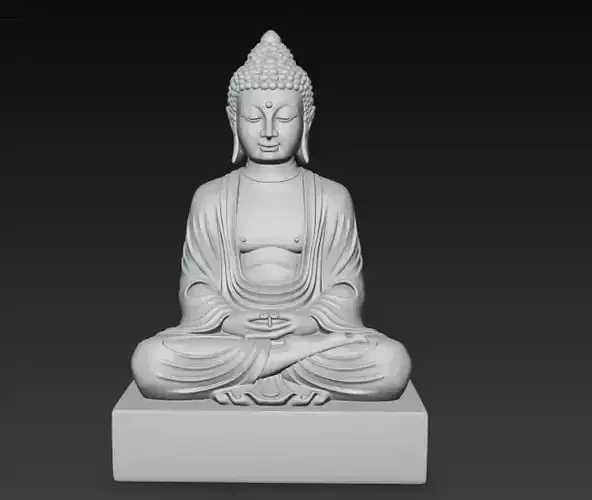 Buddha Statue 3D Model For Print