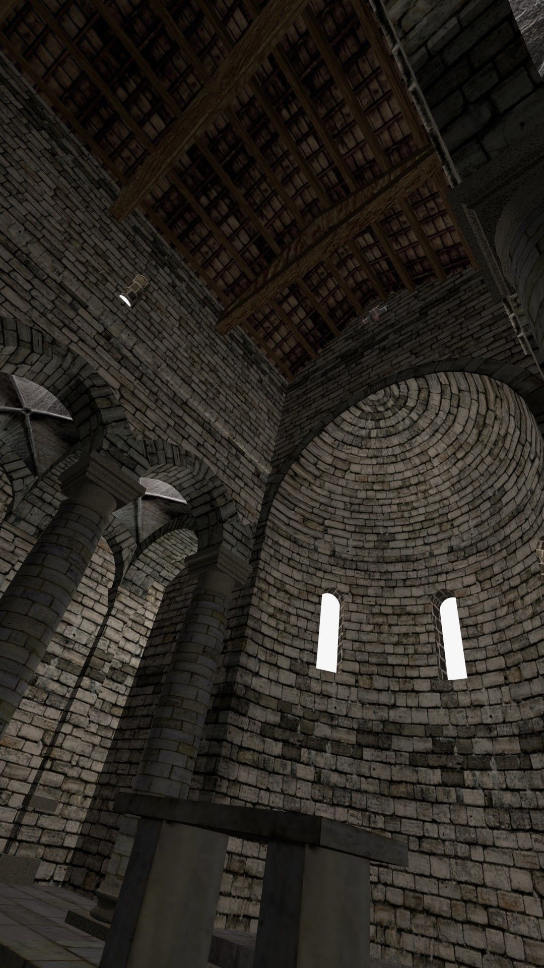 Romanic Style Church of Ardara --Exterior and Interior Low-poly 3D model_19