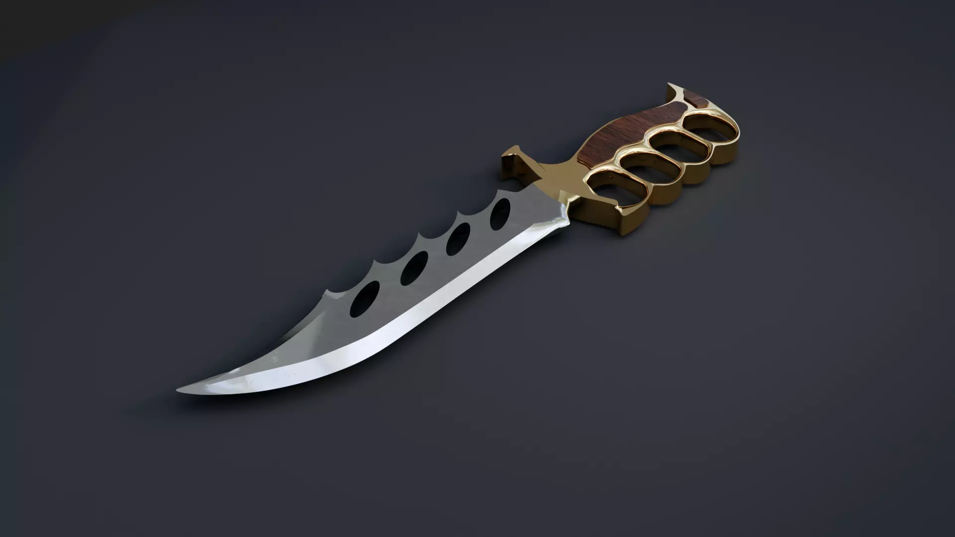 Combat Knife - High Poly Realistic 3D Model 3D model_9