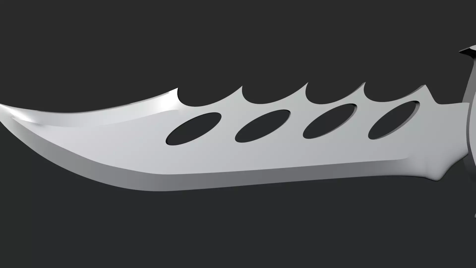 Combat Knife - High Poly Realistic 3D Model 3D model_8