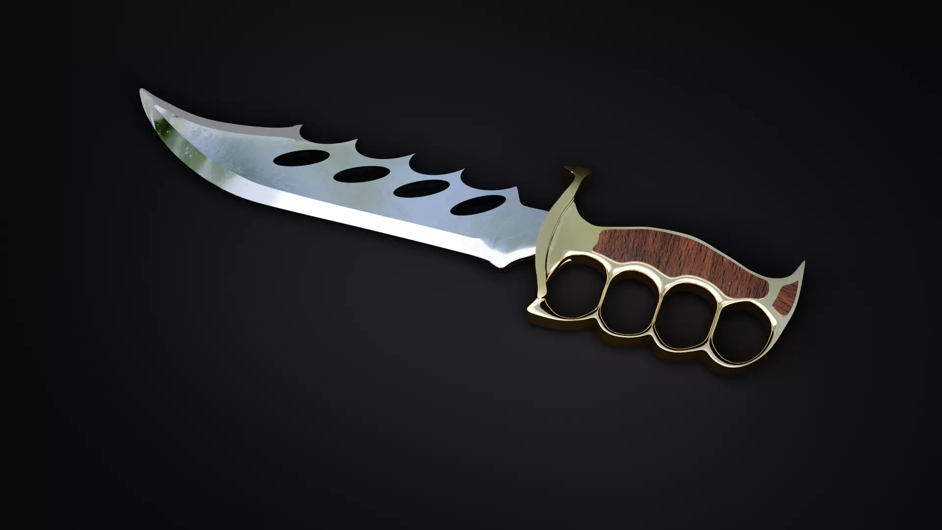 Combat Knife - High Poly Realistic 3D Model 3D model_7