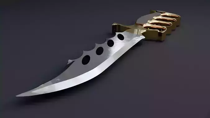 Combat Knife - High Poly Realistic 3D Model 3D model