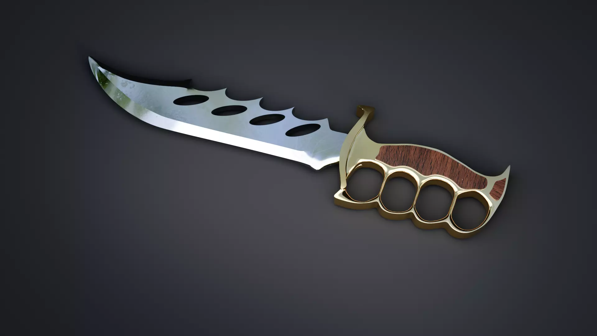 Combat Knife - High Poly Realistic 3D Model 3D model_6