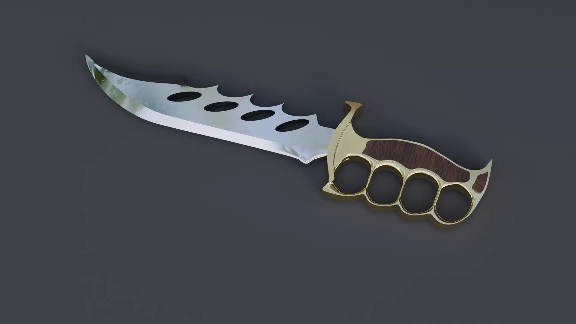 Combat Knife - High Poly Realistic 3D Model 3D model_2