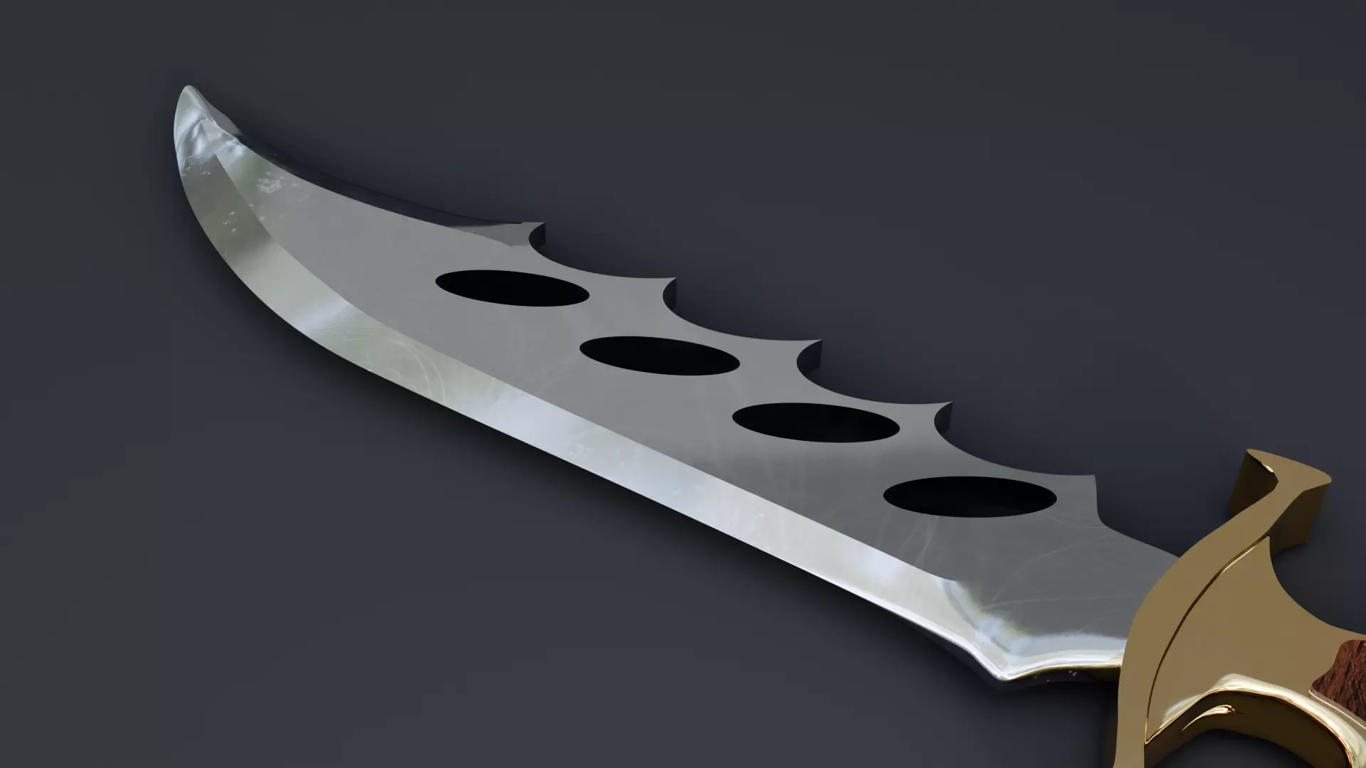 Combat Knife - High Poly Realistic 3D Model 3D model_4