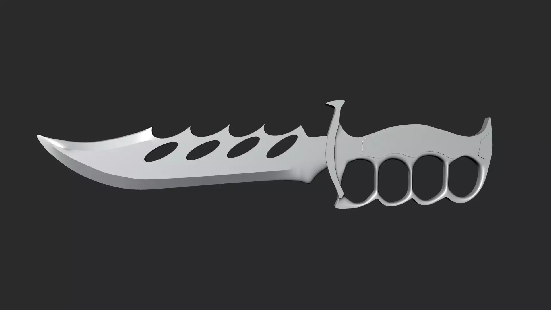 Combat Knife - High Poly Realistic 3D Model 3D model_5