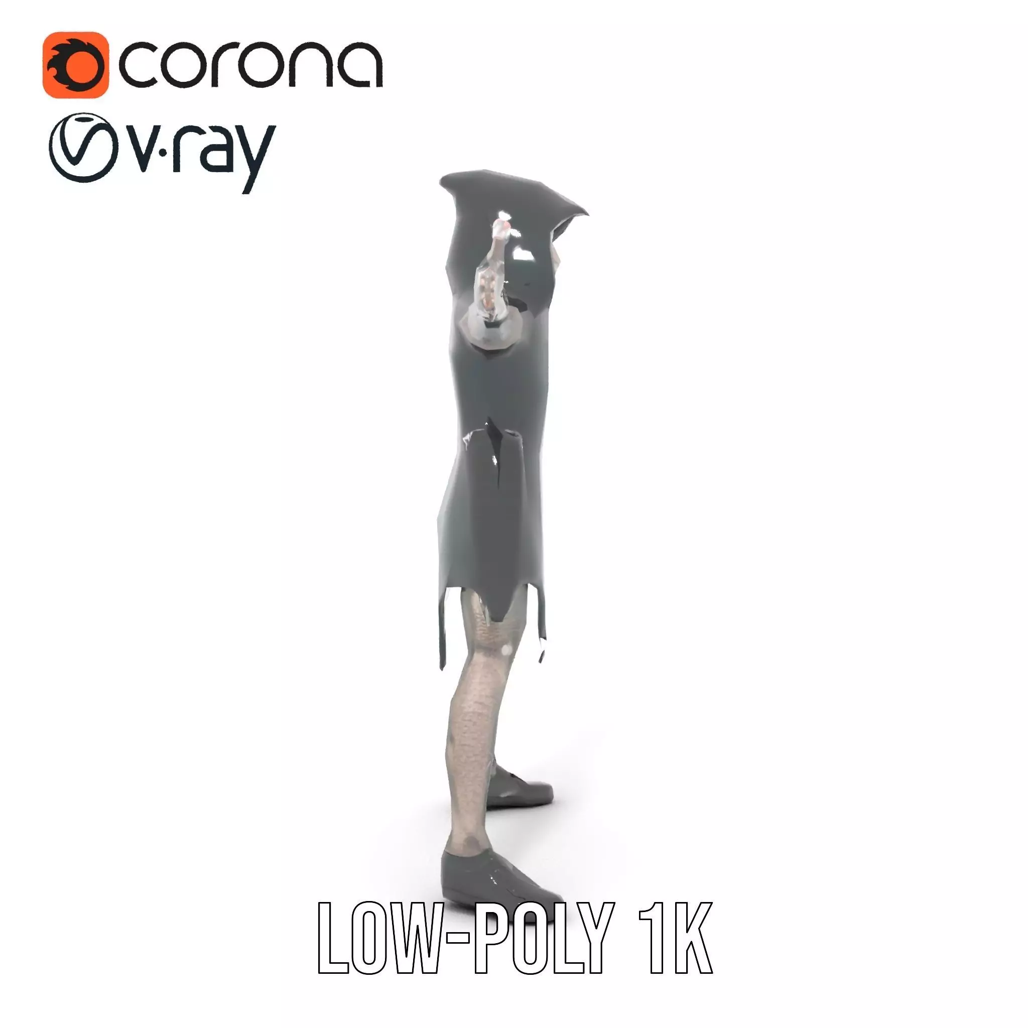 Dark Elf Warrior model pack Low-poly 3D model_26