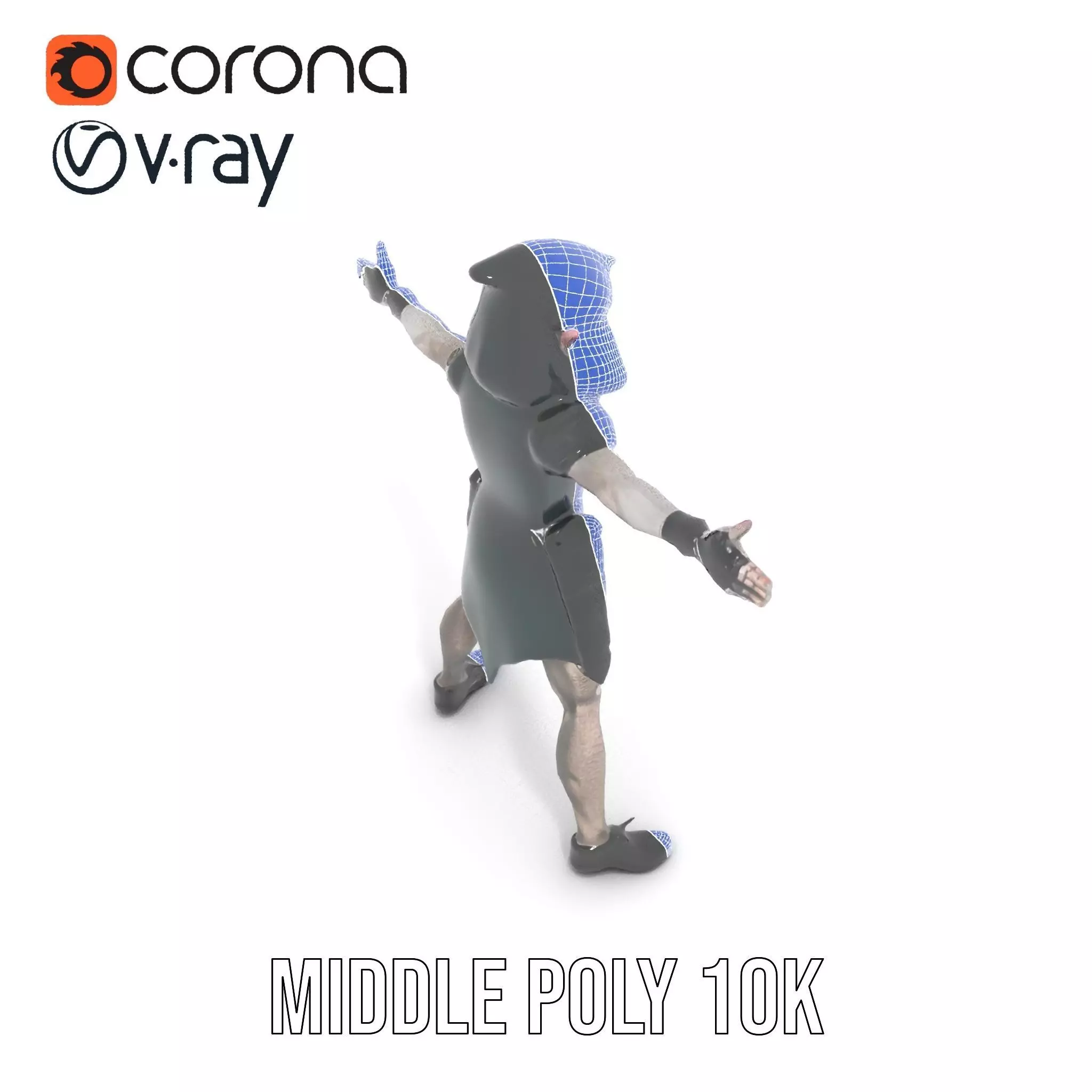 Dark Elf Warrior model pack Low-poly 3D model_20