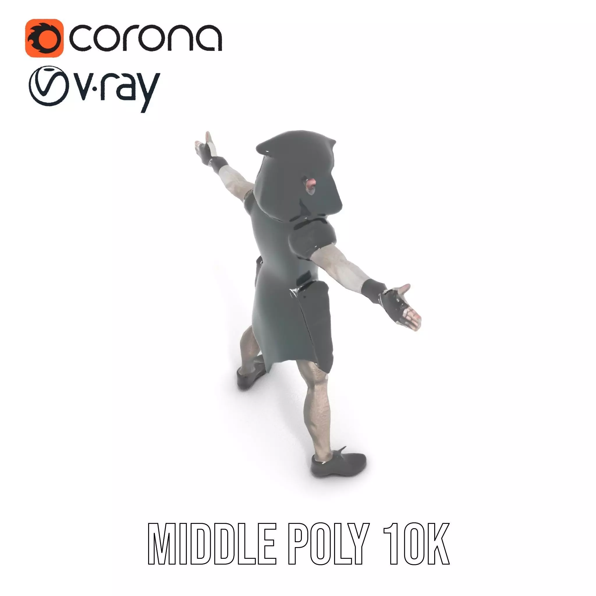 Dark Elf Warrior model pack Low-poly 3D model_6