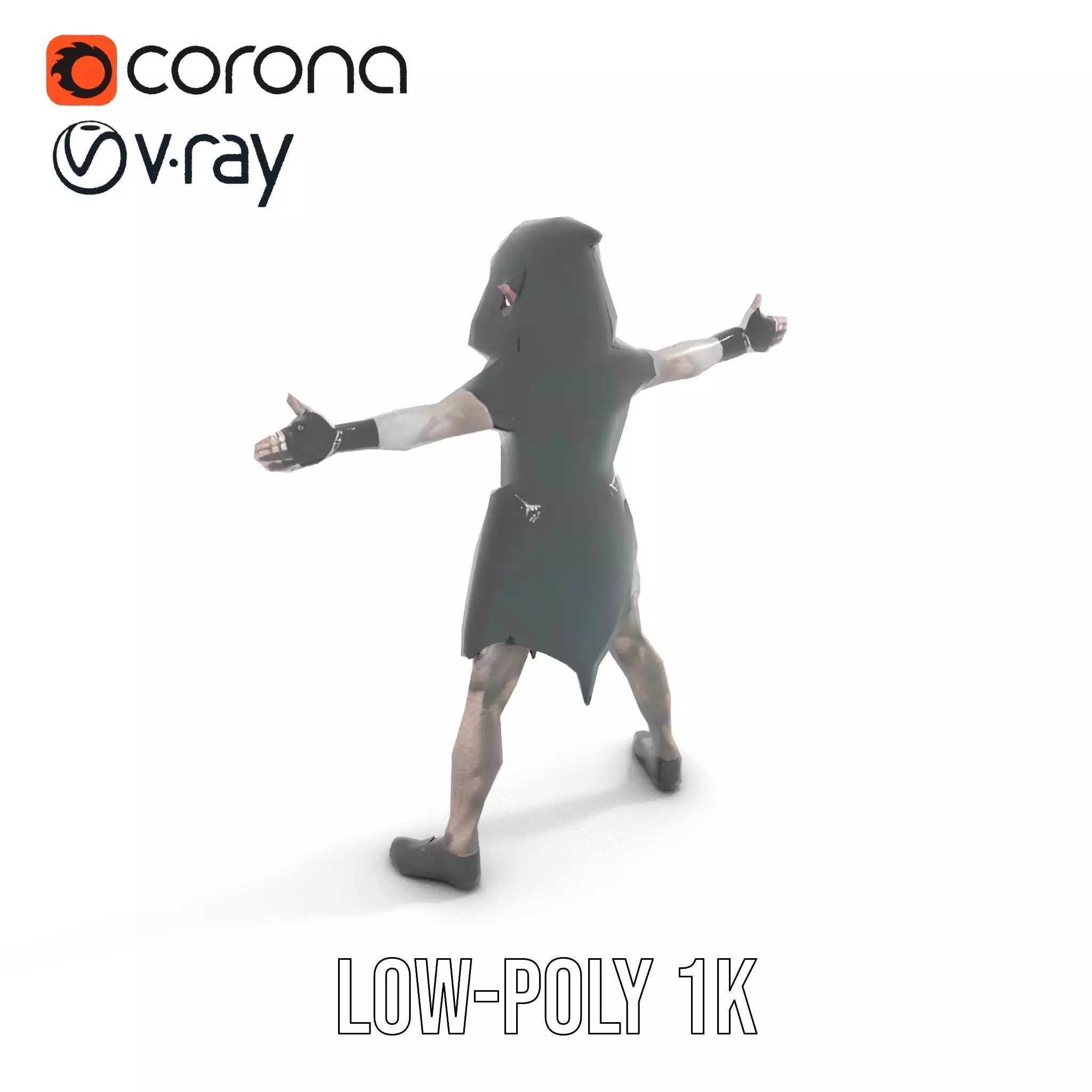 Dark Elf Warrior model pack Low-poly 3D model_21