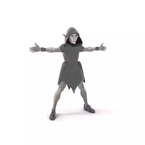 Dark Elf Warrior model pack Low-poly 3D model Dark Elf Warrior model pack Low-poly 3D model