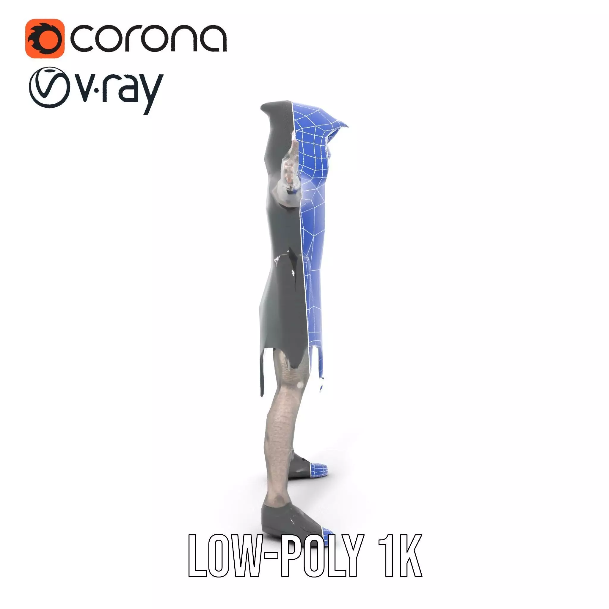 Dark Elf Warrior model pack Low-poly 3D model_29