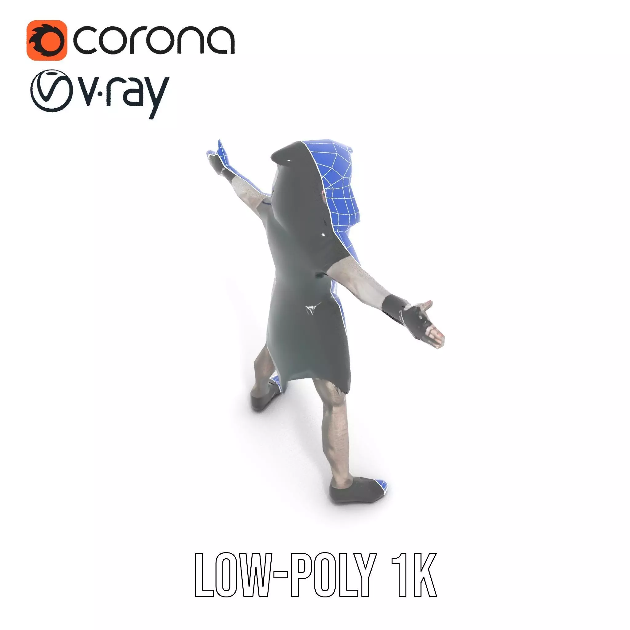 Dark Elf Warrior model pack Low-poly 3D model_18