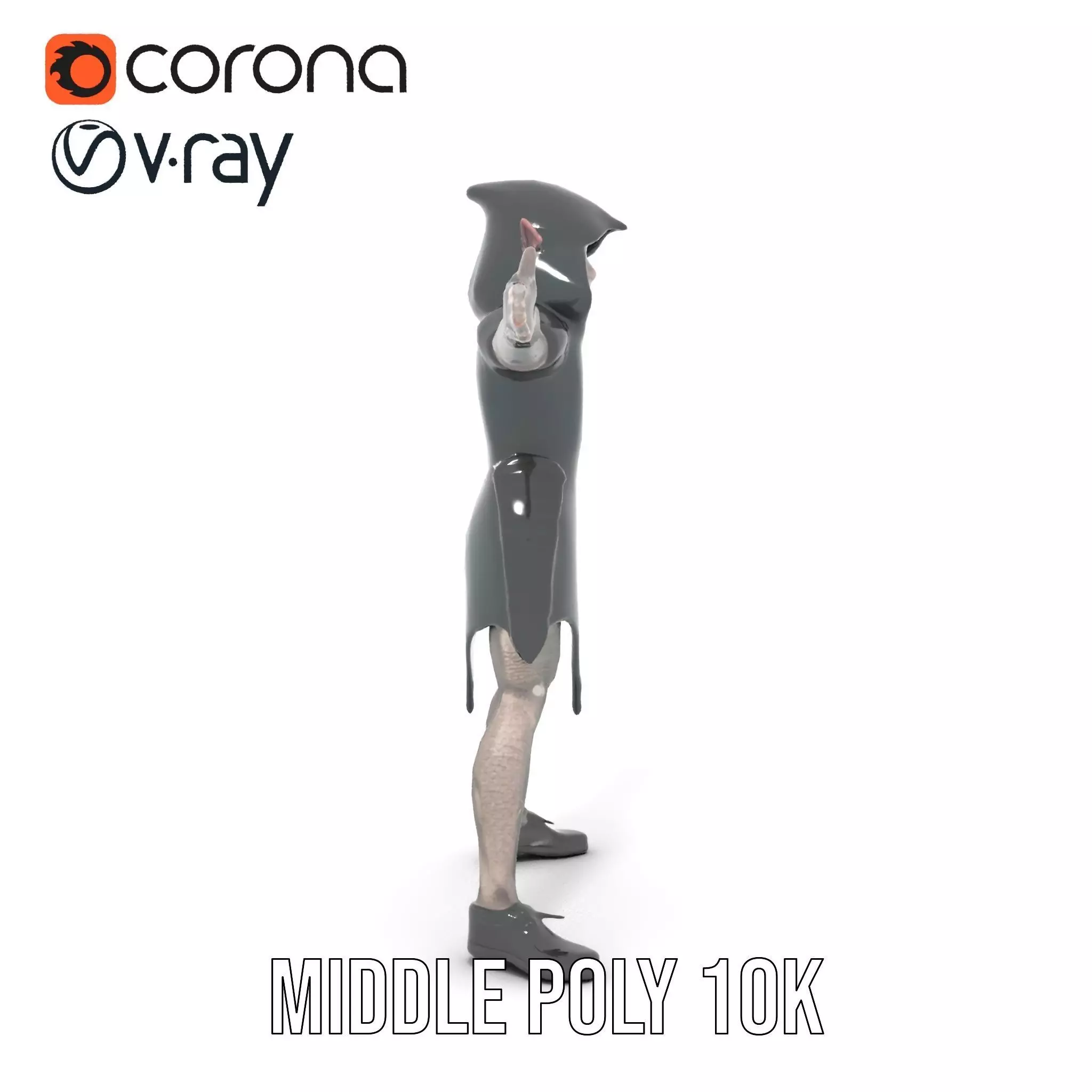 Dark Elf Warrior model pack Low-poly 3D model_12