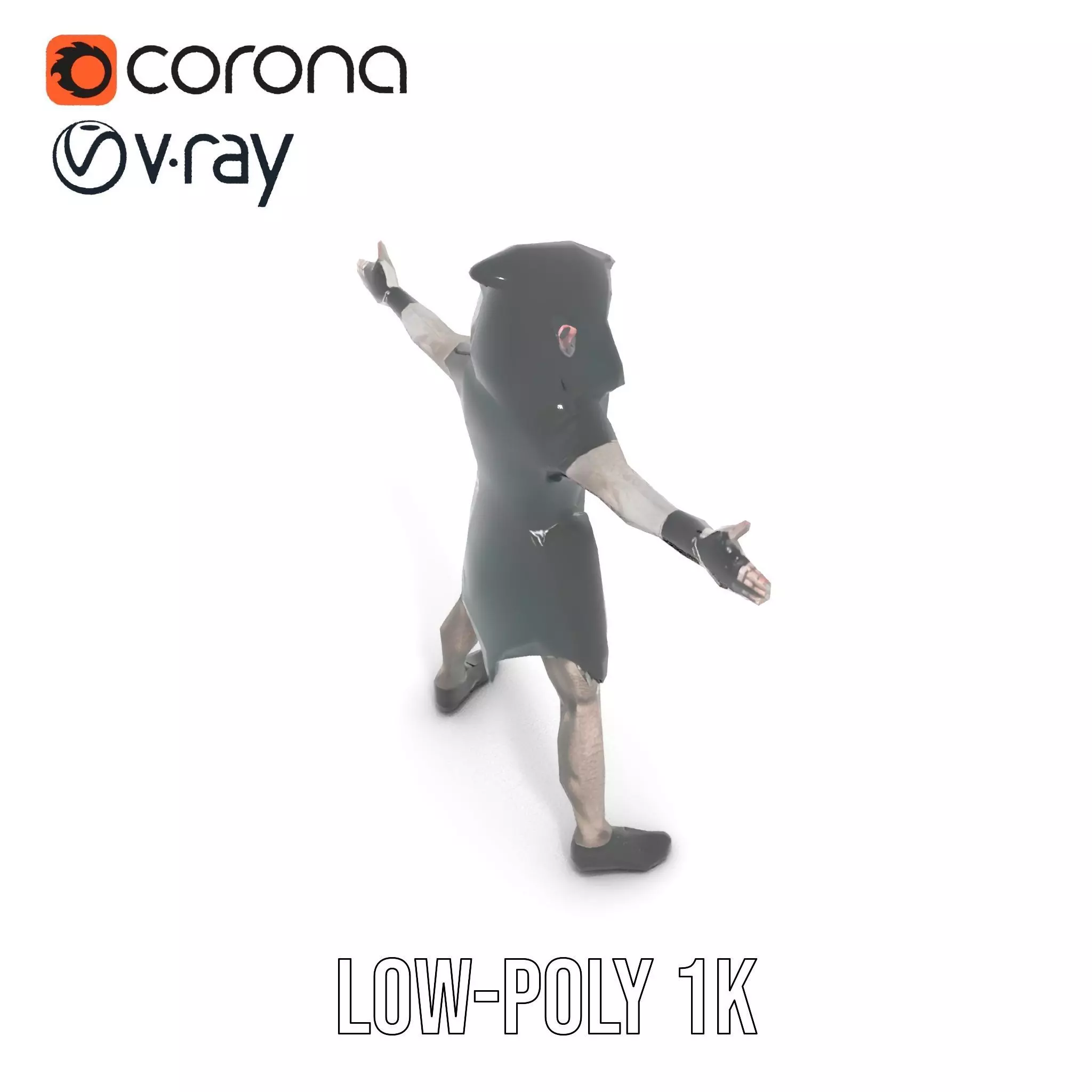 Dark Elf Warrior model pack Low-poly 3D model_15