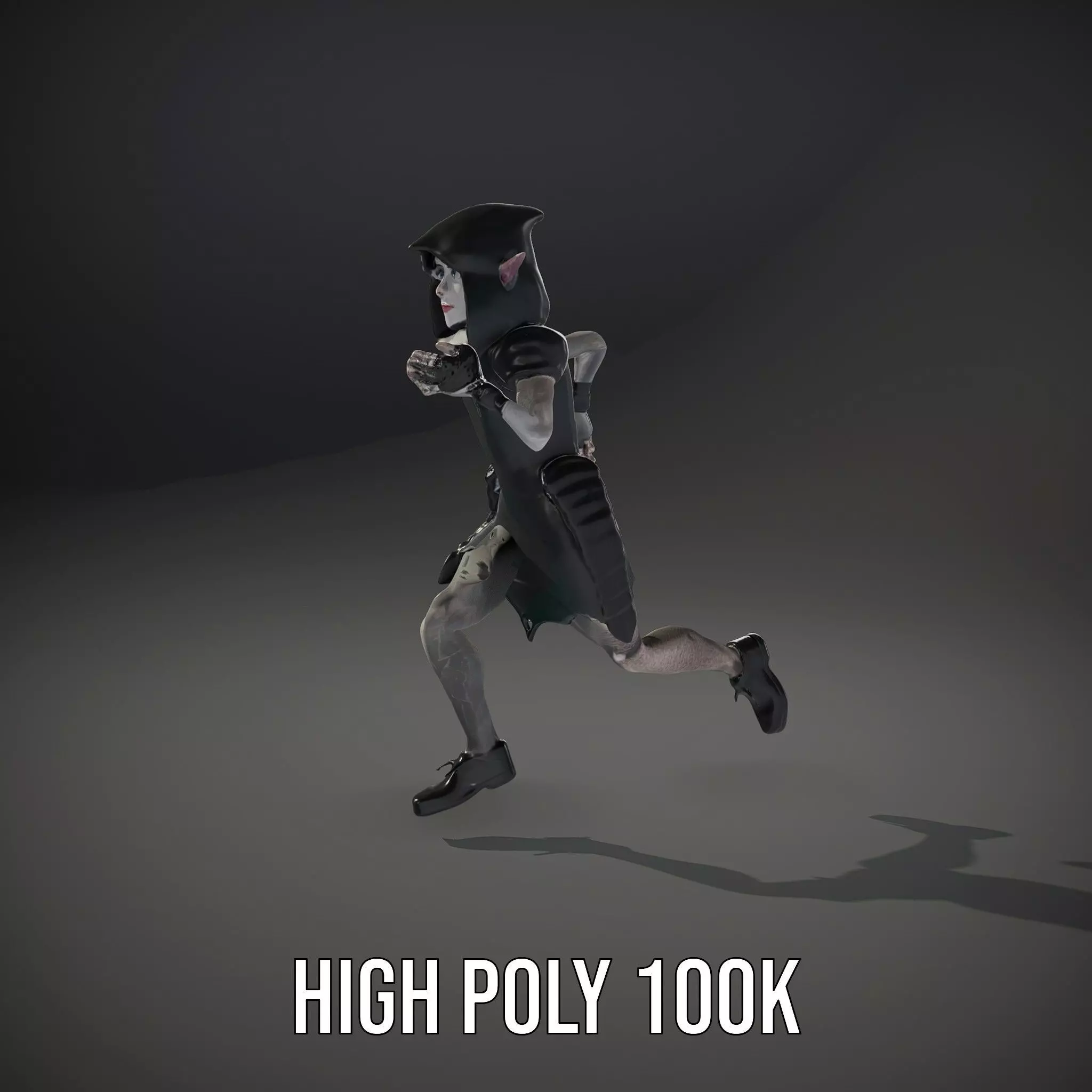 Dark Elf Warrior model pack Low-poly 3D model_9