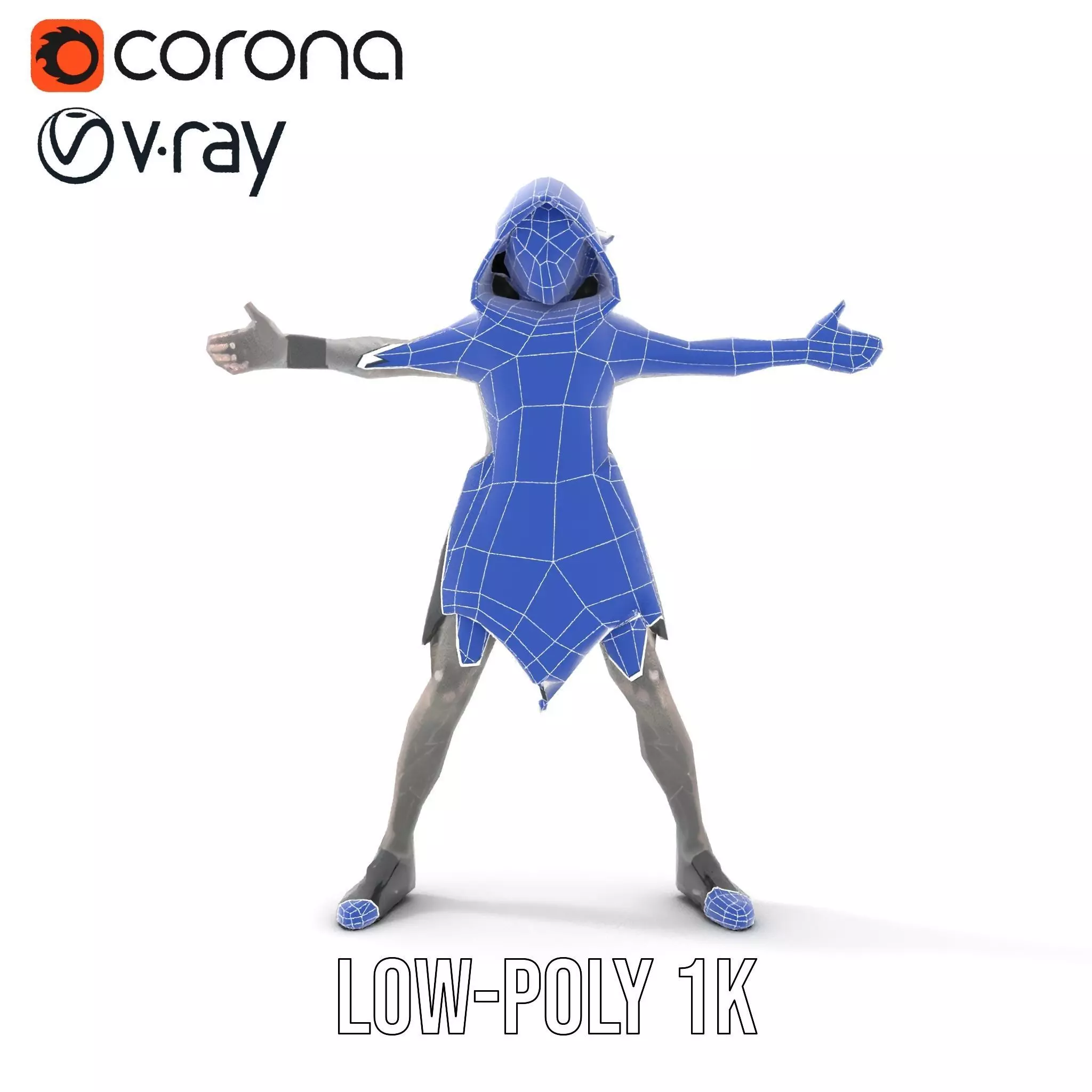 Dark Elf Warrior model pack Low-poly 3D model_31