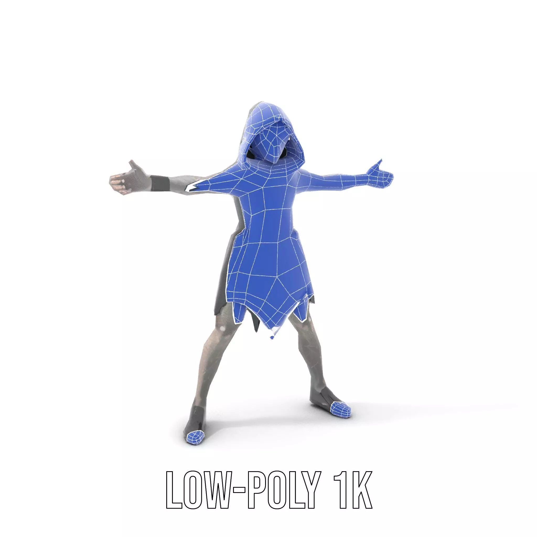 Dark Elf Warrior model pack Low-poly 3D model_10