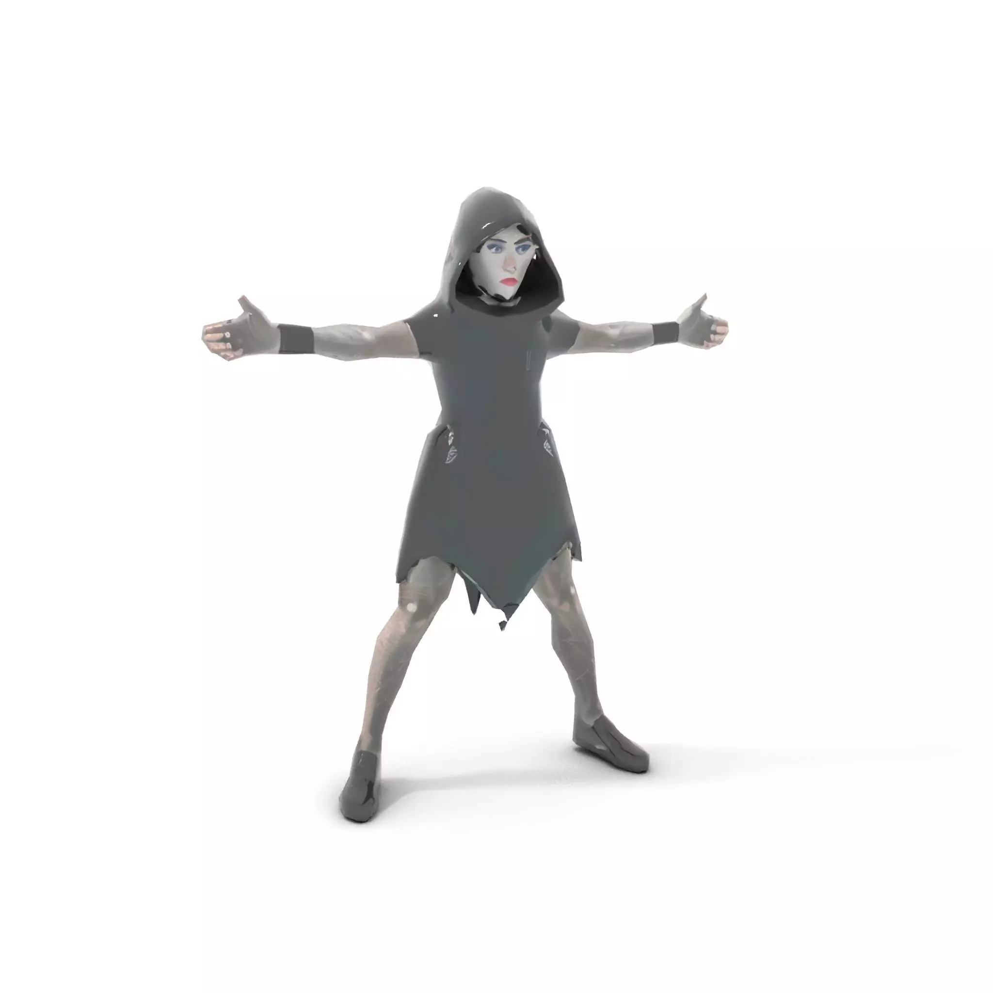 Dark Elf Warrior model pack Low-poly 3D model_8