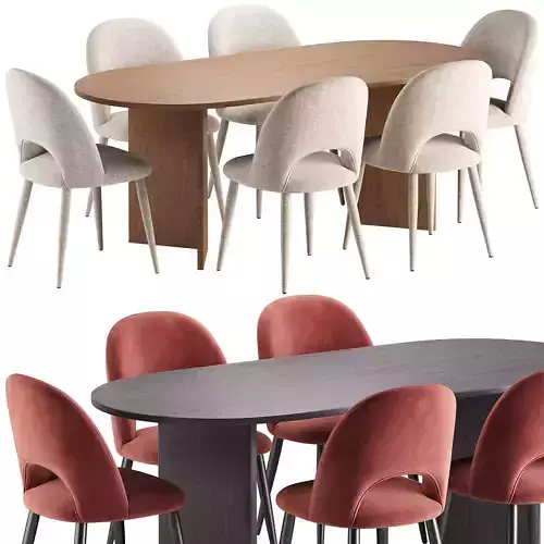 Rachel Dining Chair and Toni Dining Table