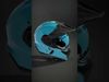 Azure Racing Helmet model pack Low-poly 3D model_2