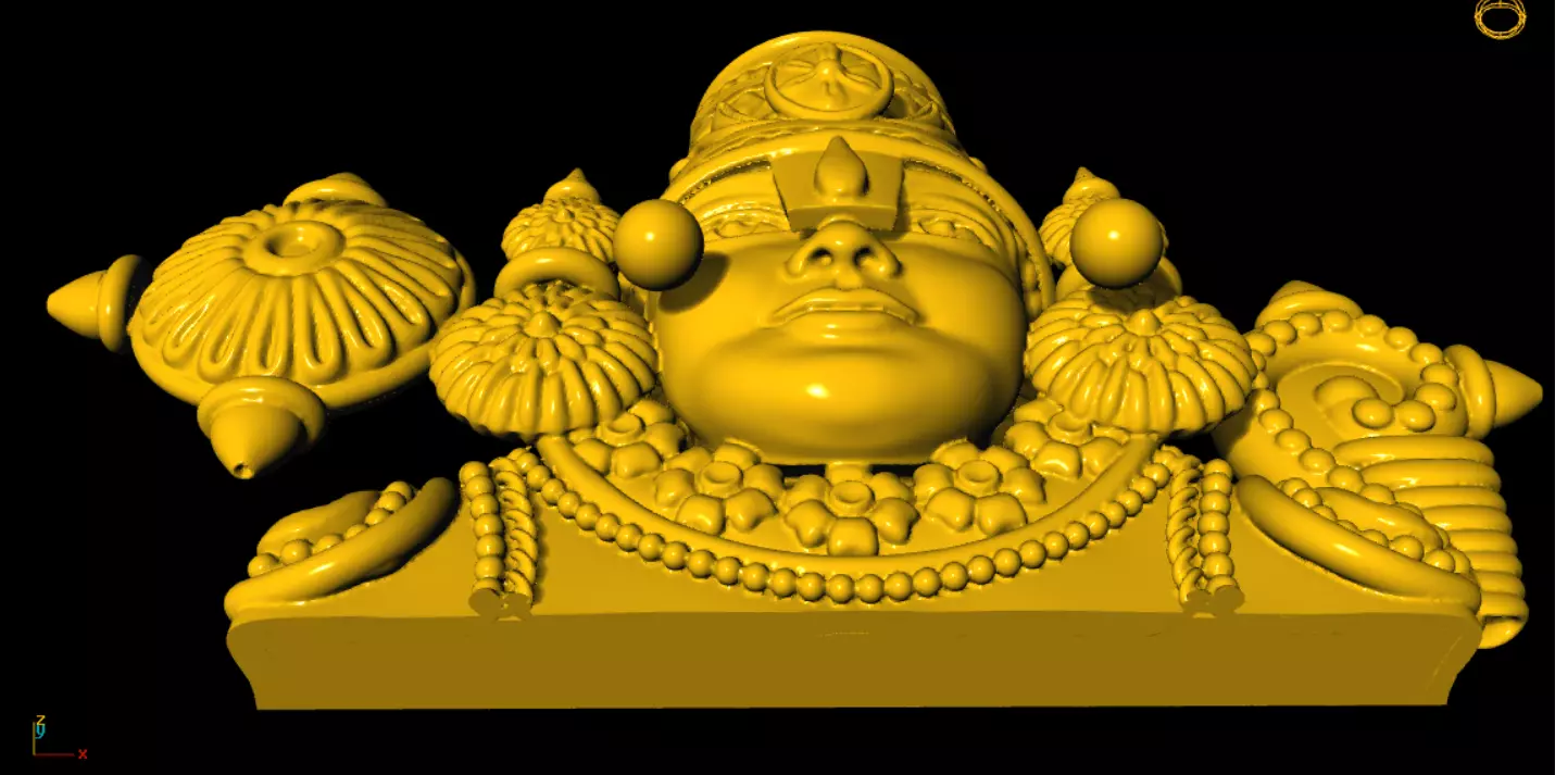 balaji face 3D print model_2