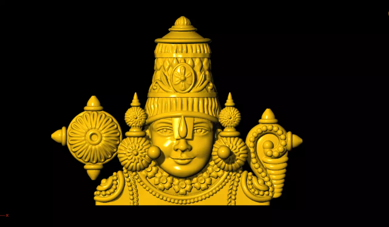 balaji face 3D print model_1