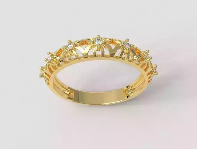 Openwork Diamond Ring
