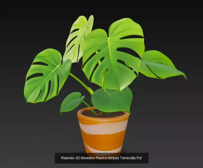 10 Plant Pots 3d Model 3D Model Collection_4