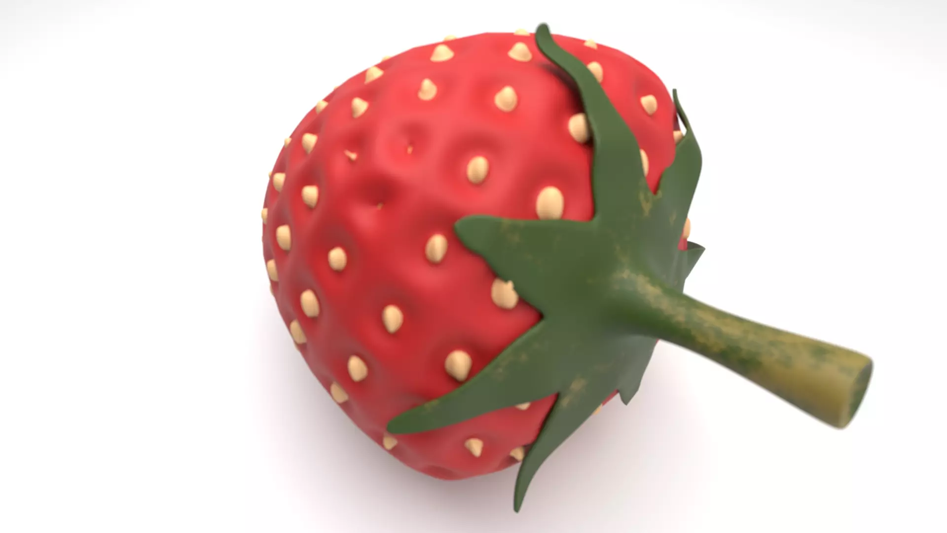 Strawberry 3D model_5