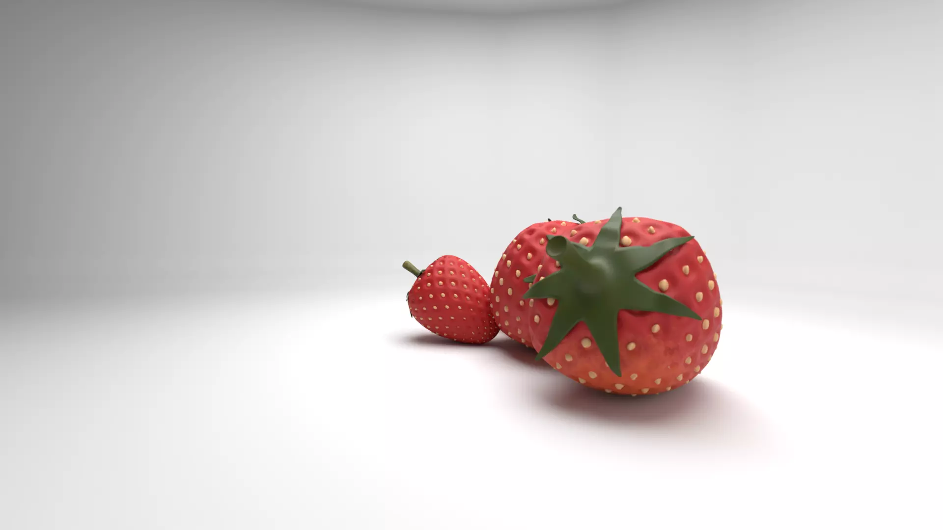Strawberry 3D model_2