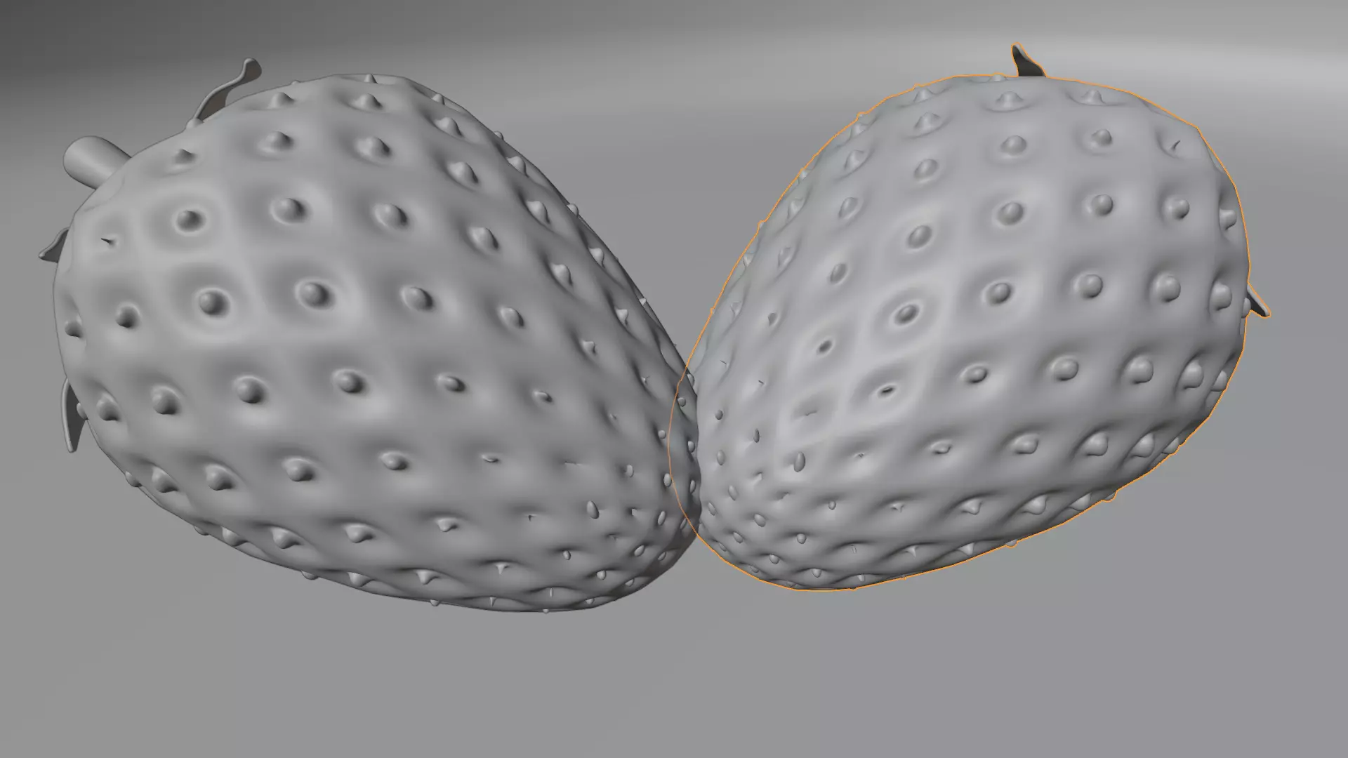 Strawberry 3D model_7