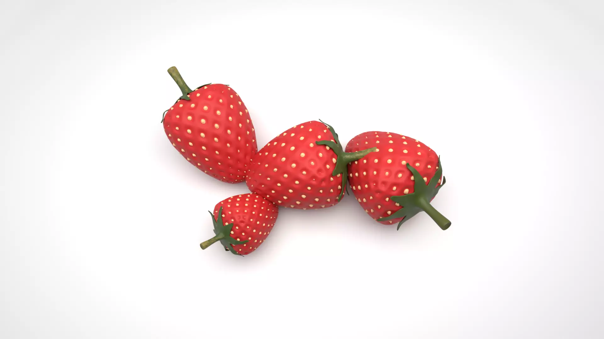 Strawberry 3D model_1