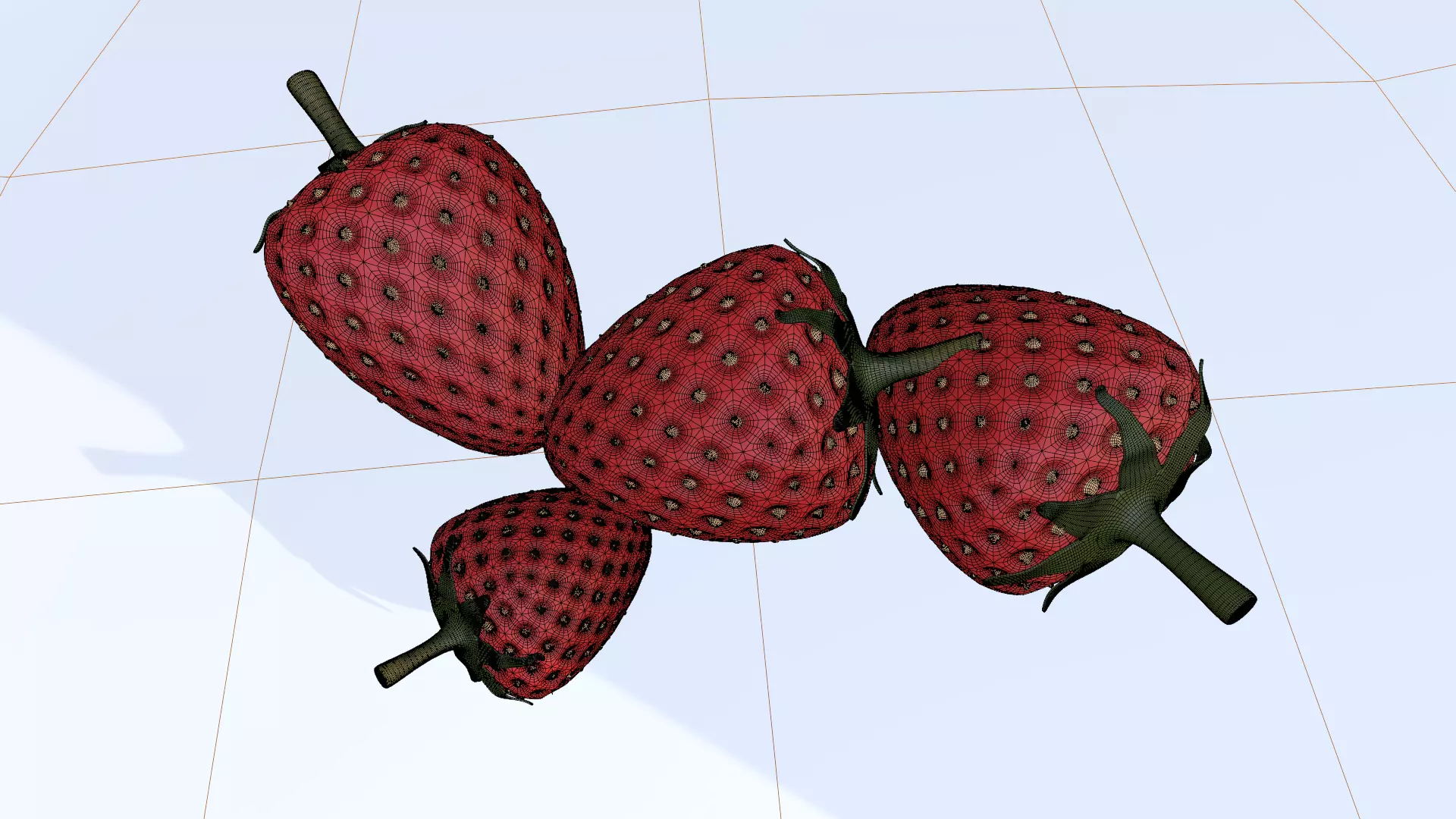 Strawberry 3D model_8