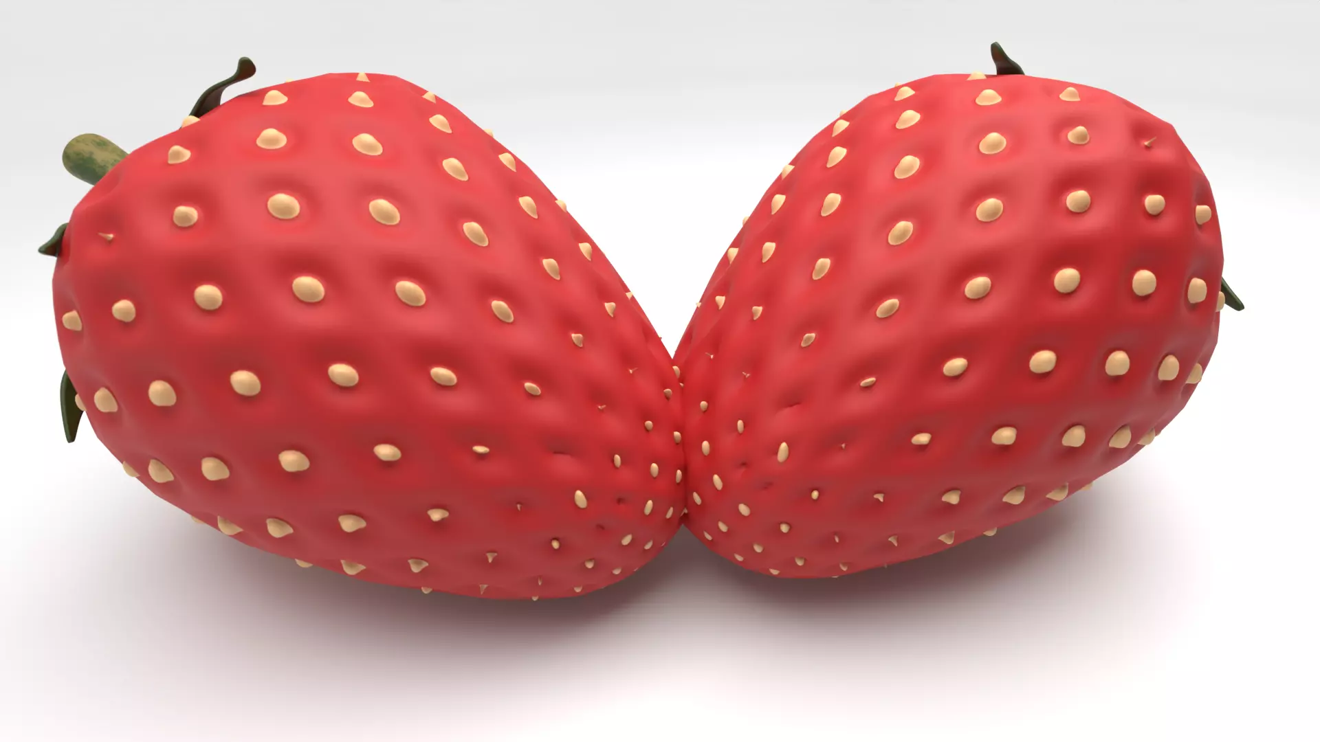 Strawberry 3D model_4