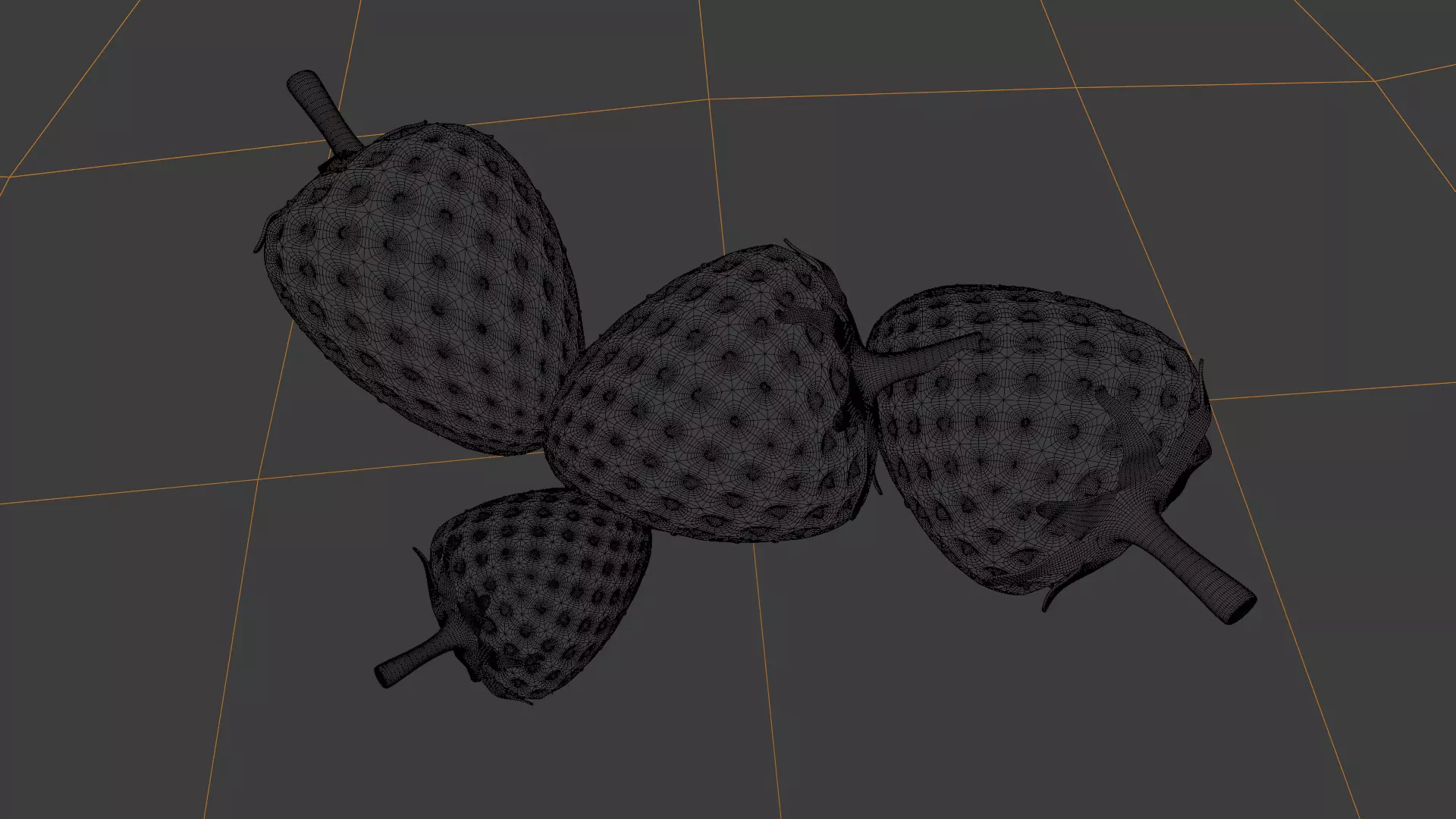 Strawberry 3D model_9